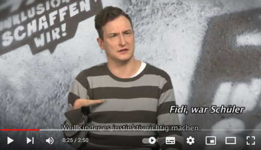 Screenshot von einem Youtube-Film.