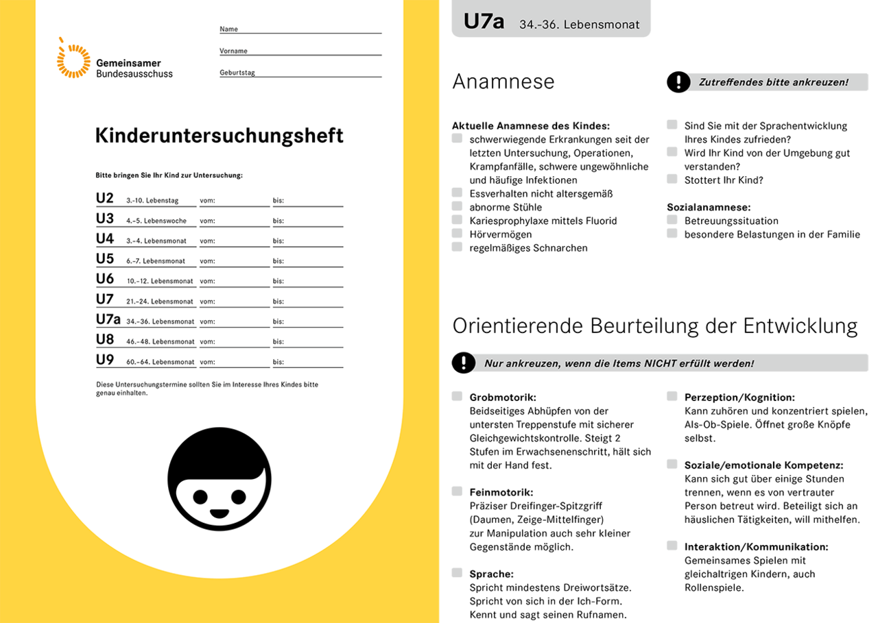 Gelbes Kinderuntersuchungsheft